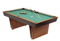 Billardtisch Lugano 6ft – kompakter Pooltisch mit Schieferplatte