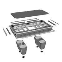 Billardtisch Orlando – robuster Schiefertisch für Schule, Verein & Zuhause