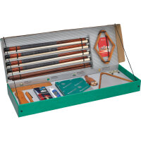 Aramith Premium Poolbillard Zubehörset mit 145 cm und 120 cm Queues