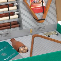 Aramith Premium Poolbillard Zubehörset mit 145 cm und 120 cm Queues