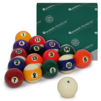 Aramith Premium Poolbillard Zubehörset mit 145 cm und 120 cm Queues