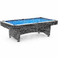 John West Pool Billardtisch Discovery mit Schieferplatte