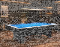 John West Pool Billardtisch Discovery mit Schieferplatte