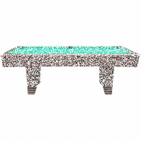 John West Pool Billardtisch Eliminator 7ft mit Schieferplatte Braun