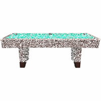 John West Pool Billardtisch Eliminator 8ft mit Schieferplatte Braun