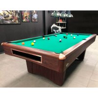 John West Pool Billardtisch Eliminator 8ft mit Schieferplatte Braun