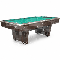 Pool Billardtisch John West Nightshade 7ft mit Schieferplatte Braun