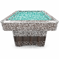 Pool Billardtisch John West Nightshade 7ft mit Schieferplatte Braun