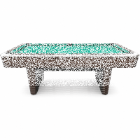 Pool Billardtisch John West Nightshade 7ft mit Schieferplatte Braun