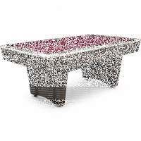 Pool Billardtisch John West Nightshade 7ft mit Schieferplatte Braun