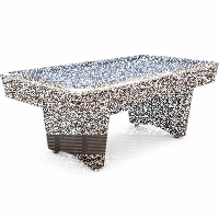 Pool Billardtisch John West Nightshade 7ft mit Schieferplatte Braun