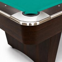 Pool Billardtisch John West Nightshade 7ft mit Schieferplatte Braun