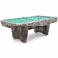 Pool Billardtisch John West Nightshade 8ft mit Schieferplatte Braun