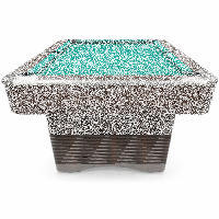 Pool Billardtisch John West Nightshade 8ft mit Schieferplatte Braun