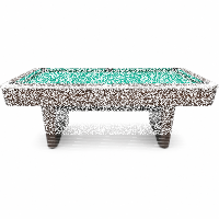 Pool Billardtisch John West Nightshade 8ft mit Schieferplatte Braun