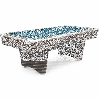 Pool Billardtisch John West Nightshade 8ft mit Schieferplatte Braun