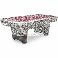 Pool Billardtisch John West Nightshade 8ft mit Schieferplatte Braun