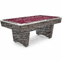 Pool Billardtisch John West Nightshade 9ft mit Schieferplatte Braun