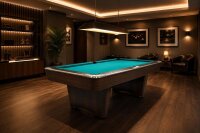 Pool Billardtisch John West Nightshade 9ft mit Schieferplatte Braun