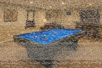 Pool Billardtisch John West Nightshade mit Schieferplatte