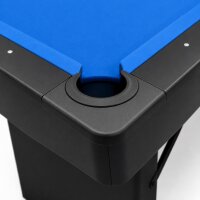 zusammenklappbarer Pool Billardtisch 6ft Schwarz inkl. Zubehör