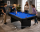 zusammenklappbarer Pool Billardtisch 6ft Schwarz inkl. Zubehör
