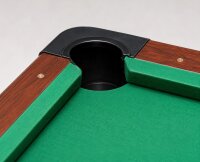 zusammenklappbarer Pool Billardtisch 5ft Braun inkl. Zubehör