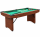 zusammenklappbarer Pool Billardtisch 5ft Braun inkl. Zubehör