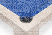 John West Billardtisch Weiß – eleganter Pool-Billardtisch mit Schieferplatte