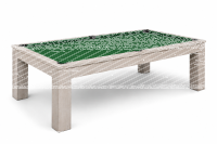 John West Billardtisch Weiß – eleganter Pool-Billardtisch mit Schieferplatte