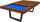 John West Pool Billardtisch Denver Dream 7ft Walnuss inkl. Abdeckplatte mit Schieferplatte