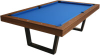 John West Pool Billardtisch Denver Dream 8ft Walnuss inkl. Abdeckplatte mit Schieferplatte