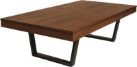 John West Pool Billardtisch Denver Dream 8ft Walnuss inkl. Abdeckplatte mit Schieferplatte