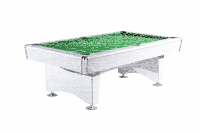 John West Pool Billardtisch Santa Monica mit Schieferplatte 7ft