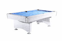 John West Pool Billardtisch Santa Monica mit Schieferplatte 7ft