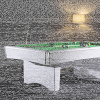 John West Pool Billardtisch Santa Monica mit Schieferplatte 9ft