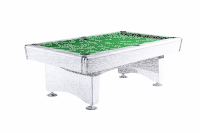 John West Pool Billardtisch Santa Monica mit Schieferplatte