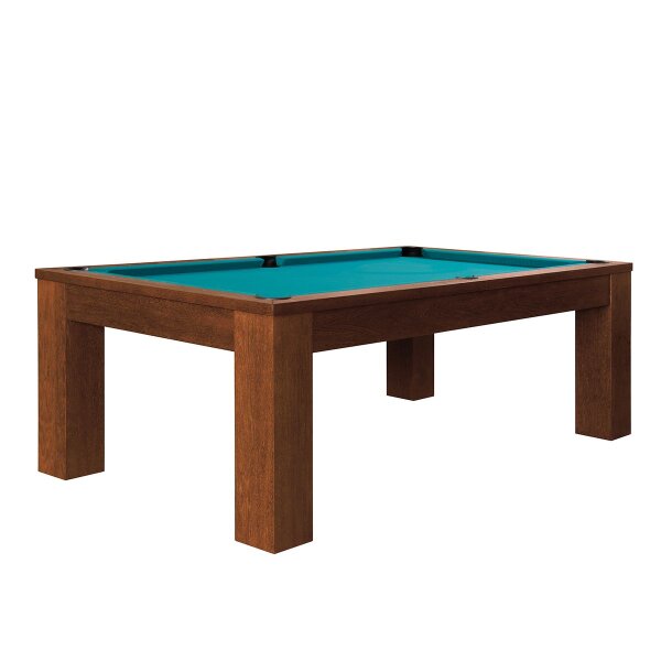 Billardtisch Trento Walnuss, 6 ft 212 x 120 cm groß, neu mit Schieferplatte