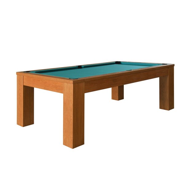 Billardtisch Trento Eiche Natur, 8 ft 254 x 142 cm groß, neu mit Schieferplatte