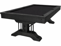 John West Ironwood Billardtisch 8 ft mit Schieferplatte Schwarz