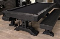 John West Ironwood Billardtisch 8 ft mit Schieferplatte Schwarz
