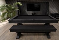 John West Ironwood Billardtisch 8 ft mit Schieferplatte Schwarz