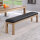 John West Billardtisch Dinner Design Vintage Oak mit Schiefer- und Abdeckplatte