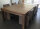 John West Billardtisch Dinner Design Vintage Oak mit Schiefer- und Abdeckplatte