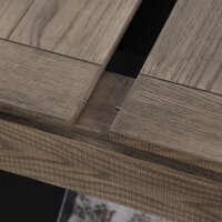 John West Billardtisch Dinner Xoon Vintage Oak mit Schiefer- und Abdeckplatte
