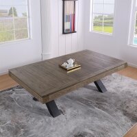John West Billardtisch Dinner Xoon Vintage Oak mit Schiefer- und Abdeckplatte