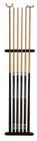 Billard Set - Wandhalterung + 4 professionelle Billardqueues + 2 Brückenqueues