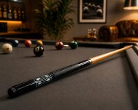 Billard Set - Wandhalterung + 4 professionelle Billardqueues + 2 Brückenqueues