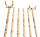Billard Set - Wandhalterung + 4 professionelle Billardqueues + 2 Brückenqueues