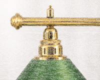 Billardlampe Billard Lampe Leuchte London messing/grün